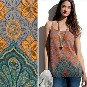 𝅺CABI 3082 Arabesque Paisley Cami Blouse S